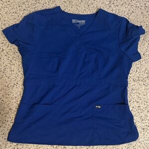 Barco Uniforms Greys anatomy Women's Scrub Top in Blue